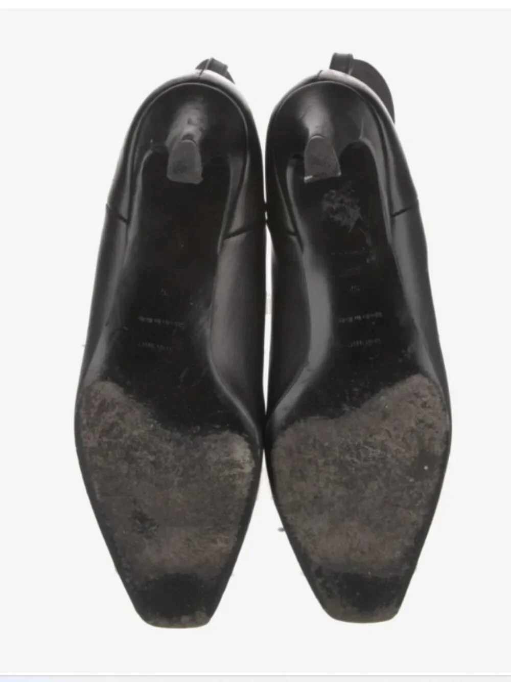 TOTEME The Mid Heel leather Chelsea boots Black Workwear Classic Size 7